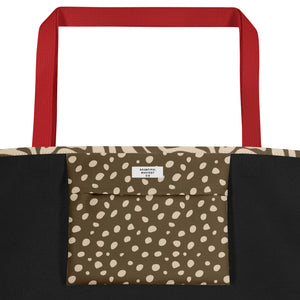 ANIMAL PRINT All-Over Print Large Tote Bag