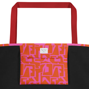 ECHELON All-Over Print Large Tote Bag