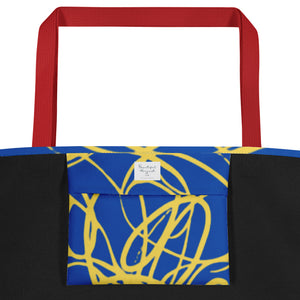 MODERN ART All-Over Print Large Tote Bag