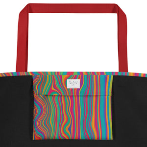 CALI All-Over Print Large Tote Bag