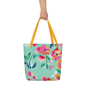 ESTEE All-Over Print Large Tote Bag