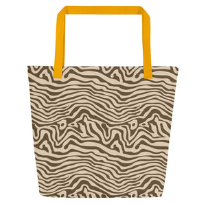 ANIMAL PRINT All-Over Print Large Tote Bag