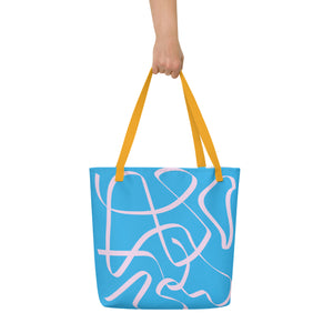 MODERN ART All-Over Print Large Tote Bag