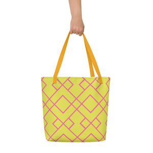 NATALIE All-Over Print Large Tote Bag