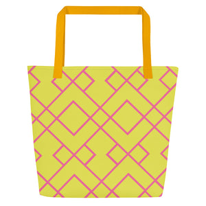 NATALIE All-Over Print Large Tote Bag