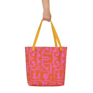 ECHELON All-Over Print Large Tote Bag