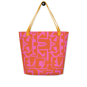 ECHELON All-Over Print Large Tote Bag