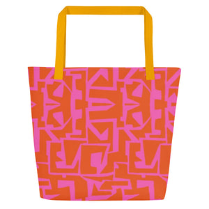 ECHELON All-Over Print Large Tote Bag