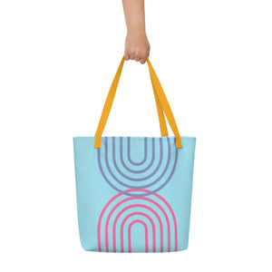 METRO All-Over Print Large Tote Bag