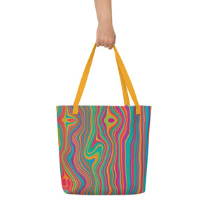 CALI All-Over Print Large Tote Bag