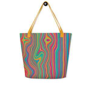 CALI All-Over Print Large Tote Bag