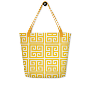 BRIGHT DAY All-Over Print Large Tote Bag