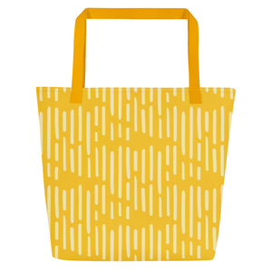 MODERN LINES All-Over Print Large Tote Bag