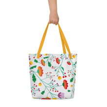 Load image into Gallery viewer, FIELD OF FLOWERS All-Over Print Large Tote Bag
