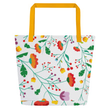 Load image into Gallery viewer, FIELD OF FLOWERS All-Over Print Large Tote Bag
