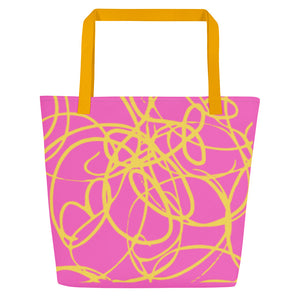 MODERN ART All-Over Print Large Tote Bag