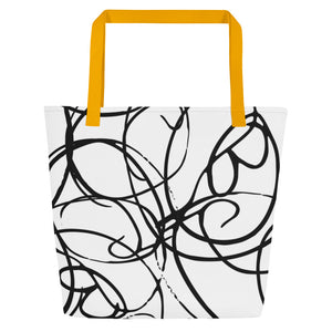 MODERN ART All-Over Print Large Tote Bag