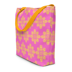 FAVOIRE All-Over Print Large Tote Bag