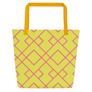 NATALIE All-Over Print Large Tote Bag