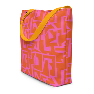 ECHELON All-Over Print Large Tote Bag