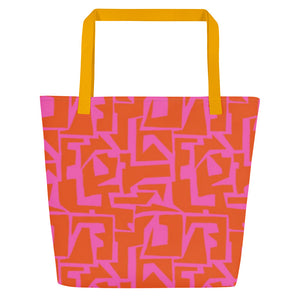 ECHELON All-Over Print Large Tote Bag