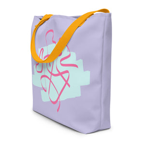 MIA All-Over Print Large Tote Bag