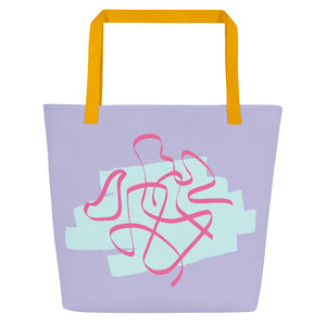 MIA All-Over Print Large Tote Bag