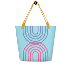 METRO All-Over Print Large Tote Bag