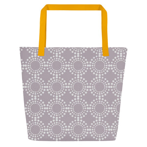 MODERN CIRCLES All-Over Print Large Tote Bag