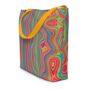 CALI All-Over Print Large Tote Bag