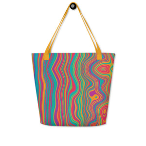 CALI All-Over Print Large Tote Bag