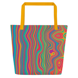 CALI All-Over Print Large Tote Bag