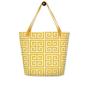 BRIGHT DAY All-Over Print Large Tote Bag