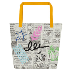 GRAFFITI All-Over Print Large Tote Bag