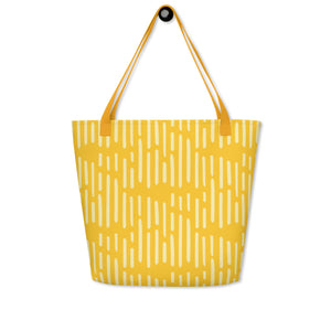 MODERN LINES All-Over Print Large Tote Bag