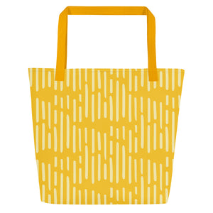 MODERN LINES All-Over Print Large Tote Bag