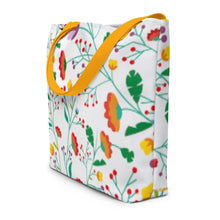 Load image into Gallery viewer, FIELD OF FLOWERS All-Over Print Large Tote Bag
