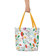 Load image into Gallery viewer, FIELD OF FLOWERS All-Over Print Large Tote Bag
