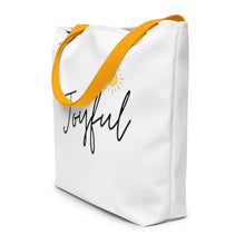 Load image into Gallery viewer, JOYFUL All-Over Print Large Tote Bag
