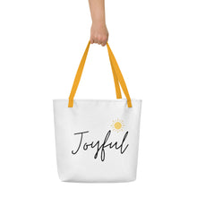 Load image into Gallery viewer, JOYFUL All-Over Print Large Tote Bag
