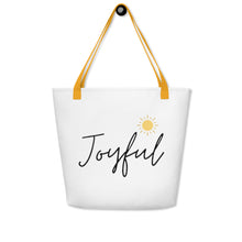 Load image into Gallery viewer, JOYFUL All-Over Print Large Tote Bag
