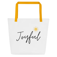 Load image into Gallery viewer, JOYFUL All-Over Print Large Tote Bag
