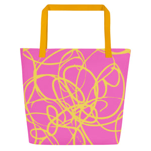 MODERN ART All-Over Print Large Tote Bag