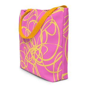 MODERN ART All-Over Print Large Tote Bag