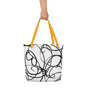 MODERN ART All-Over Print Large Tote Bag