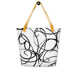 MODERN ART All-Over Print Large Tote Bag