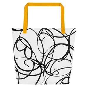 MODERN ART All-Over Print Large Tote Bag