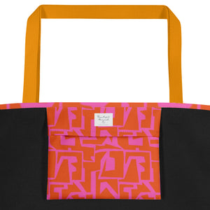 ECHELON All-Over Print Large Tote Bag