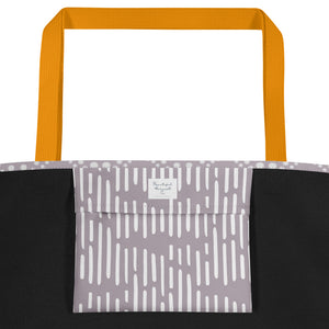 MODERN CIRCLES All-Over Print Large Tote Bag