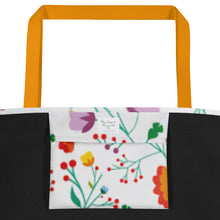 Load image into Gallery viewer, FIELD OF FLOWERS All-Over Print Large Tote Bag
